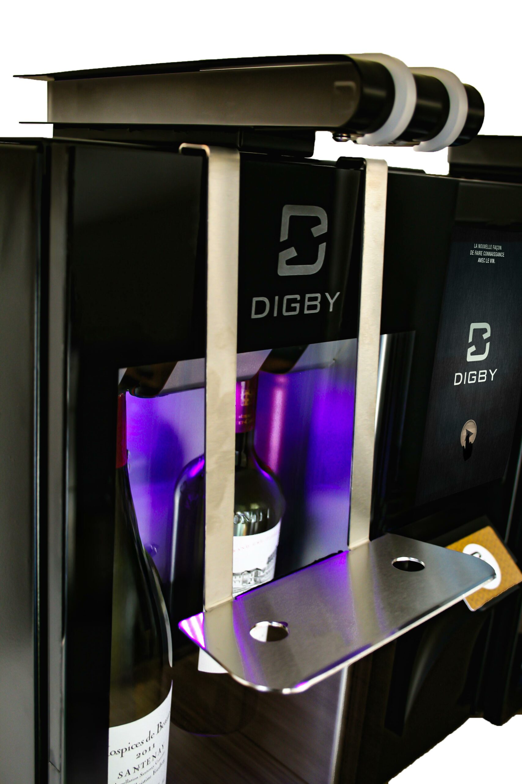 Support de verre compatible avec les distributeurs de vin au verre Digby
