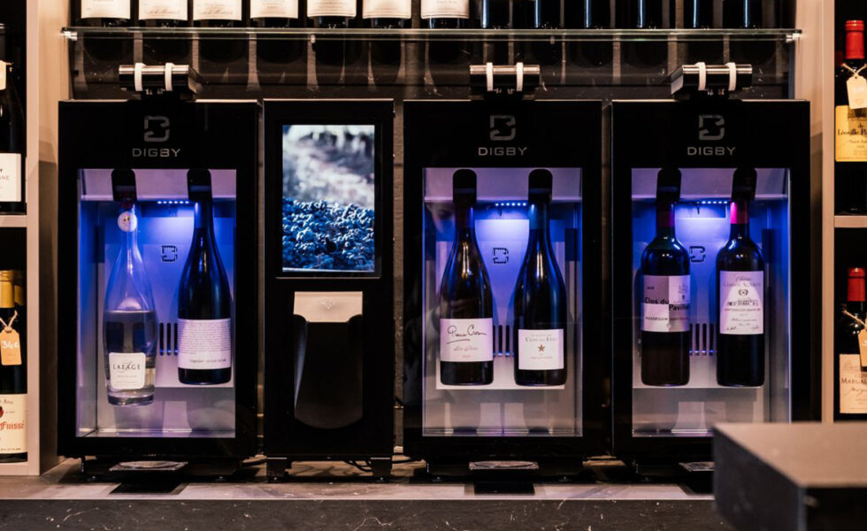 Première Vigne bar à vins à Poisy équipé du distributeur de vin au verre Digital Digby